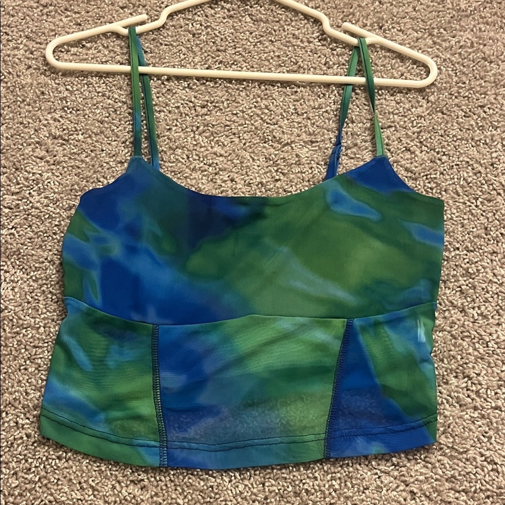 Blue and Green summer crop top